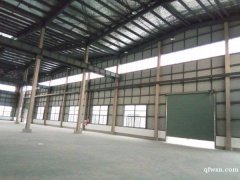 白蒲鎮(zhèn)全新鋼結(jié)構(gòu)廠房，一萬(wàn)平，層高16米，可架行車(chē)，各種大車(chē)